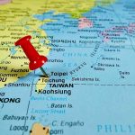 Xi’s Stark New Year Message To Taiwan Sends Shockwaves Red pushpin on map of Taiwan.