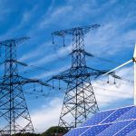 Spain’s Energy Crisis: What It Means for Future Renewable Strategies Power lines solar panels and wind turbine against sky