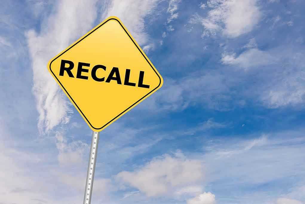 recall sign