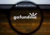 GoFundMe Gambit Shakes Murder Case Magnifying glass over GoFundMe website logo.