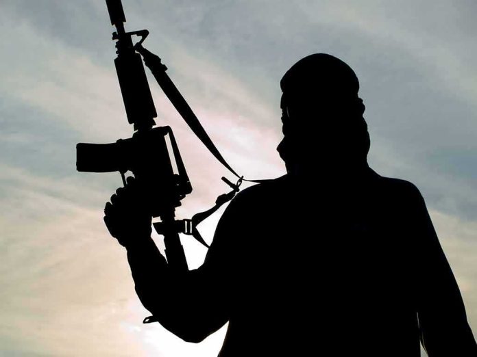shutterstock_70632367.jpg Silhouette of a person holding a rifle against a cloudy sky