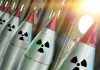 Nuclear Test Cover-Up? — Trump’s Staggering Accusation Line of nuclear missiles with radiation hazard signs.