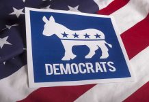 Democratic CIVIL WAR Explodes — Schumer Targeted Democrats logo on American flag background