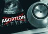 Ohio Abortion Horror Exposes Biden Pill Loophole Ultrasound, stethoscope, and ABORTION crossed out in red.