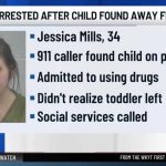 Toddler Found Alone In 8°F DARK Mother charged after toddler found wandering around