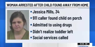 Mother charged after toddler found wandering around