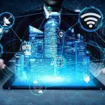 AI Deception Exposed — Nobody Can Stop It Holographic city above tablet with technology icons.