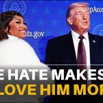 BIZARRE moment Nicki Minaj joins Trump on stage