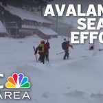 Eyewitness video shows the moment dust from an avalanche