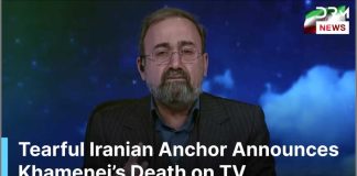 WATCH: Iran State TV Anchor Cries Announcing Ayatollah