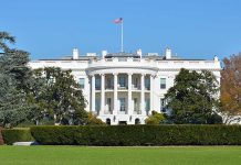 Trump’s Shocking Venezuela Statehood Plan The White House with the American flag flying in front