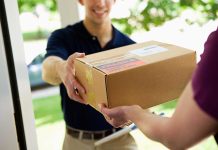 Supreme Court REVIVES Abortion Pill Battle A delivery person handing a package to a customer at their doorstep