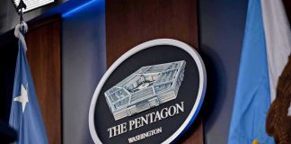 Pentagon Alarm: Israeli Spying Labeled ‘Critical’ The Pentagon emblem between two flags.