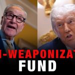 Chuck Schumer promises litany of actions to halt Trump’s anti-weaponization fund