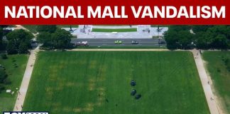 '86 47' appears on National Mall, US park police investigating