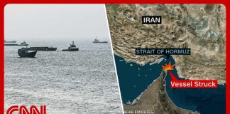 Iran strikes ship in Hormuz after Trump claims 'total control'