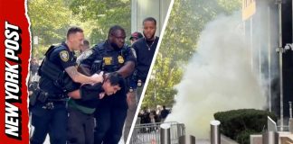 Homemade Firebomb Rattles Federal Nerve Center Suspect Arrested After Incendiary Device Deployed Outside NYC Federal Building