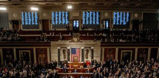 DOJ Dragnet Nails 44 Lawmakers U.S. House chamber filled with lawmakers before a session