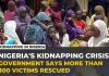 More than 300 captives freed in Nigerian military rescue operation
