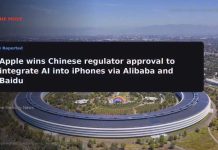 RERIGHT · Apple gets approval for iPhone AI in China with Alibaba, Bai