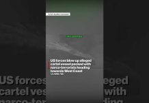 Another ‘LETHAL’ Boat Strike Carried Out by U.S. Forces US forces blow up alleged cartel vessel packed with narco-terrorists heading towards West Coast