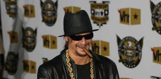 General Says He Was FIRED Over Kid Rock Flight Man in black hat and sunglasses with a cigar
