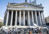 Two Board Seats Just Triggered a Lawsuit Reporters and photographers gathered outside a neoclassical courthouse