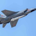 Russia Has an Air Force Problem It Can’t Easily Replace fighter jet with missile flying against a clear blue sky