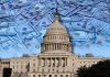 AI Titans Get to Police THEMSELVES United States Capitol building with overlay of hundred-dollar bills