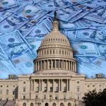 AI Titans Get to Police THEMSELVES United States Capitol building with overlay of hundred-dollar bills