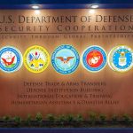 F35 Parts Take a Detour Nobody Wanted U.S. Department of Defense display wall with service seals