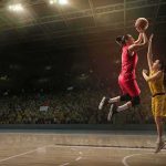 Locker Room Firestorm Engulfs Fever Two women playing basketball; Michelle Jenneke is not visible