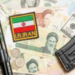 Oil Dollars Strangled, Iran’s Economy On Life Support Iran patch on mixed currency with rifle parts