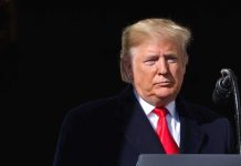 Trump Denies Stunning China Weapons Claim Donald Trump at a podium with a microphone