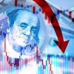Senate Vote Stalls Congressional Stock Trading Restrictions US dollar and stock chart with red downward arrow