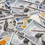 Trump’s Real Fight: Stopping China’s De-Dollarization Push Hundred-dollar bills with cutout words about stimulus and economy