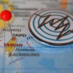 China’s ‘Aircraft Carrier Killers’ Change Everything Map of Taiwan with red pin and earthquake icon