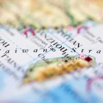 Blockade Rehearsal Stuns Taiwan Strait Close-up of map showing the Taiwan Strait