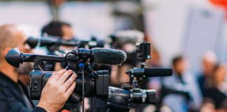 9/11 Families Tell Mamdani: ‘PLEASE DO NOT COME’ Video cameras on tripods at a media event