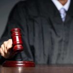 Sex In Chambers—Judge Only Receives Quiet Slap Judge with gavel striking sound block