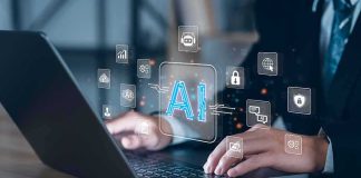 Paper Claims Claude Is Becoming Anthropic’s ‘GOD’ Hands typing on laptop with AI and tech icons overlay