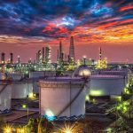 108% Capacity and India Still Can’t Relax on Diesel Oil refinery with storage tanks at sunset