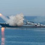 Trump’s ‘Hell Will Rain’ Threat Tested Warship launching a missile at sea