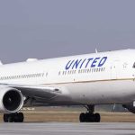 Trump Reopens Lebanon Skies United Airlines jet taxiing on runway