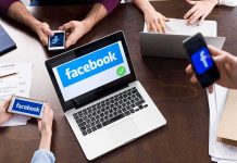Patrick Clancy Warns Influencers: ‘There Will Be CONSEQUENCES’ Laptop with Facebook on screen surrounded by smartphones