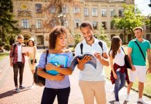 Cal State Professor DOXXES ICE Agent College students walking on campus with books and backpacks