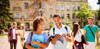 Cal State Professor DOXXES ICE Agent College students walking on campus with books and backpacks