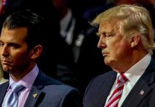Republican Senator Turns Scrutiny on Trump’s FAMILY Donald Trump and Donald Trump Jr. standing side by side at an event