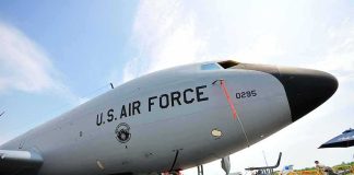US Air Force Says Iran War Changed How It Will Fight U.S. Air Force tanker aircraft on display at an airfield