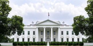 Inside Trump’s Big White House MAKEOVER The White House with fountain and red flower bed